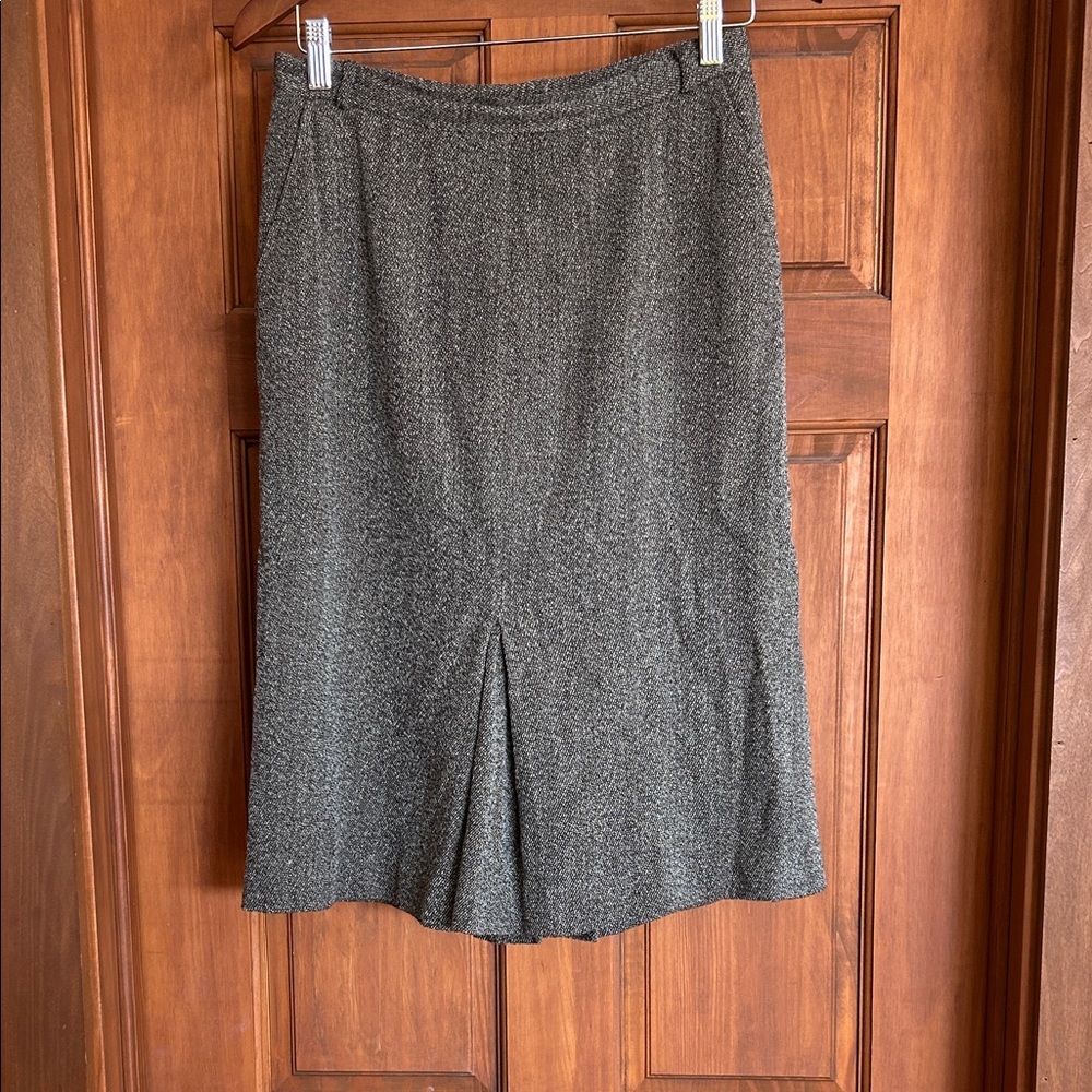 MaxMara Brown Wool Blend Pencil Skirt